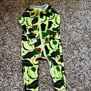 Cotton avocado zippy pajamas - 12-18M